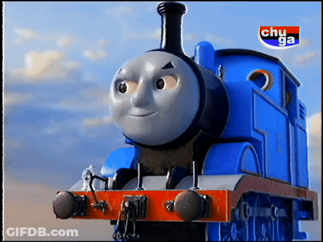 Thomas The Tank Engine Being Suspicious GIF