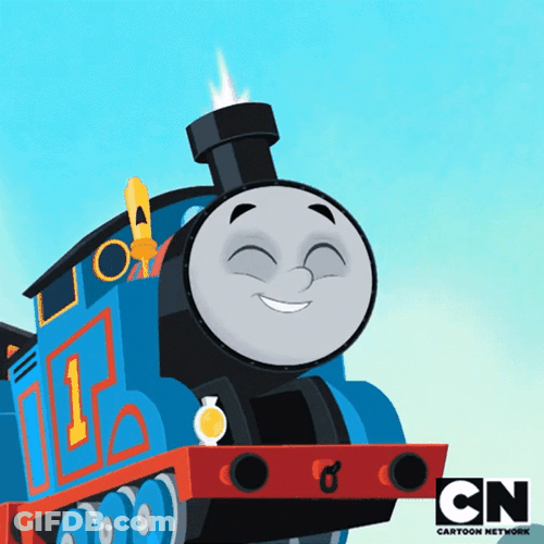 Thomas The Tank Engine Having A Happy Day GIF