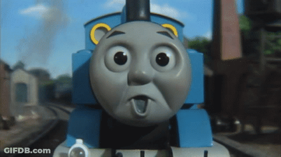Thomas The Tank Engine Looking Amazed GIF