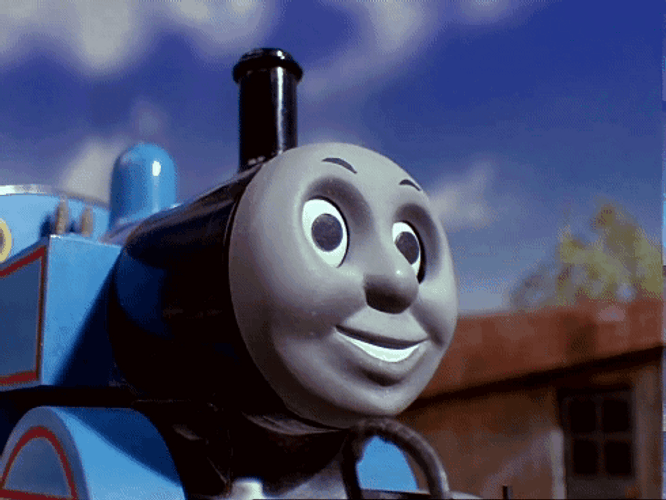 Thomas The Tank Engine Looking Around GIF
