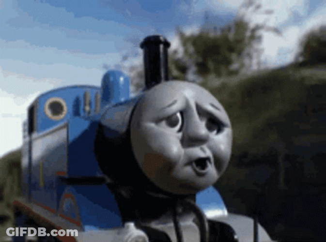Thomas The Tank Engine Looking Stressed GIF