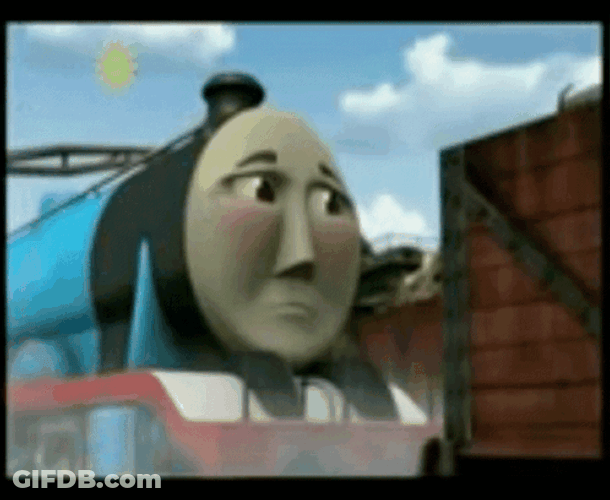 Thomas The Tank Engine Looking Very Sad GIF