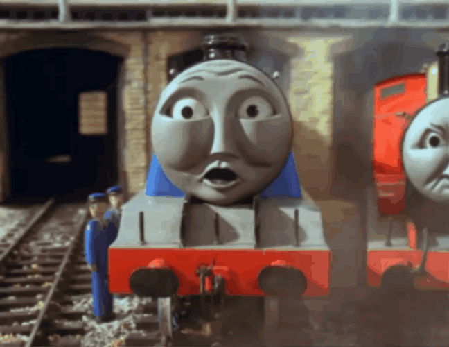 Thomas The Tank Engine On The Rails GIF