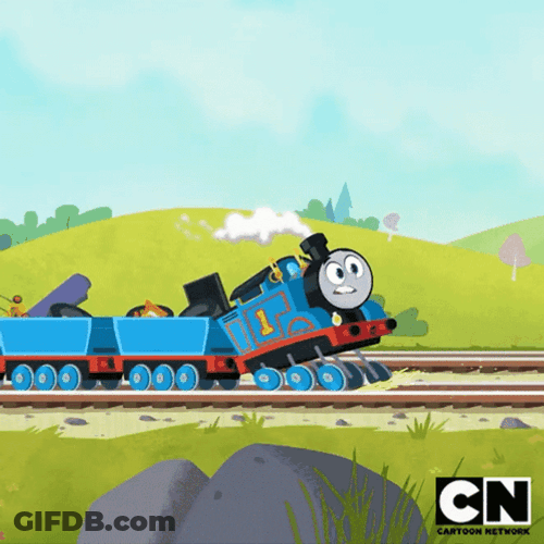 Thomas The Tank Engine Trying To Stop GIF