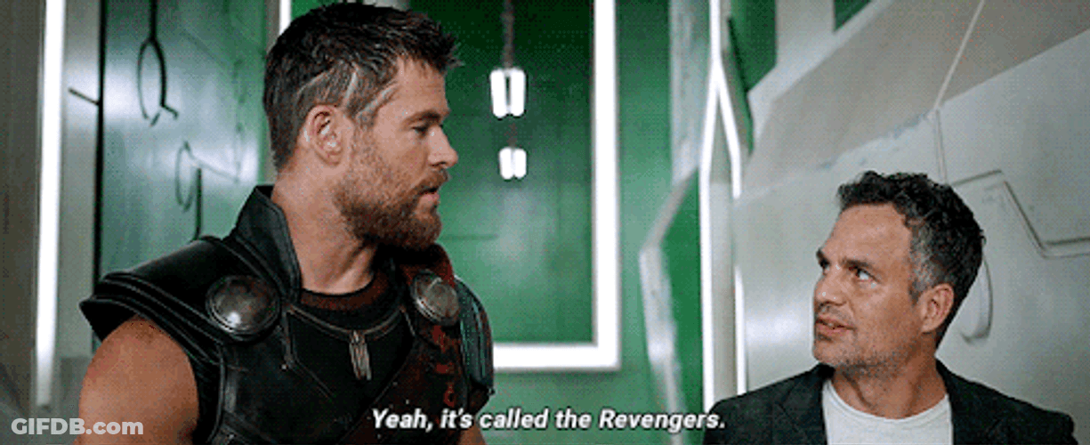 Thor And Hulk Banner Together GIF