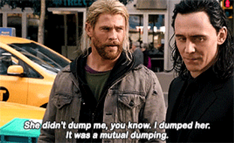 Thor And Loki In City GIF