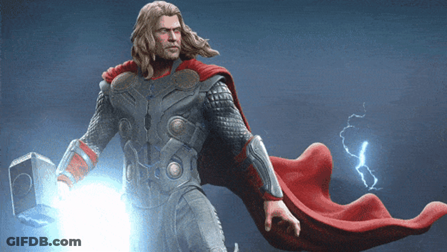 Thor Animated Art GIF