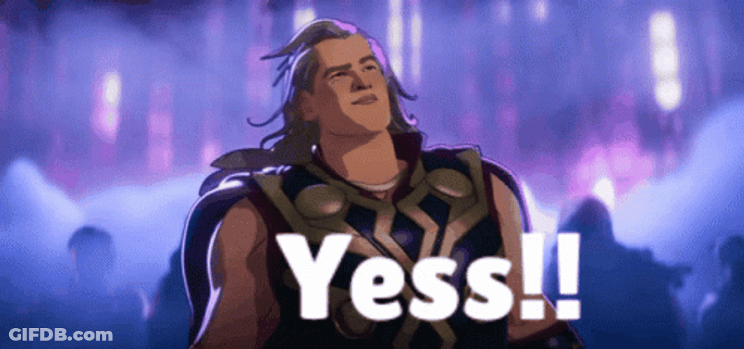 Thor Cartoon Yessss Animation GIF