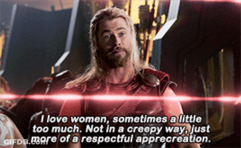 Thor Chris Hemsworth Love Women GIF