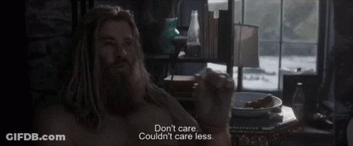 Thor Dont Care GIF