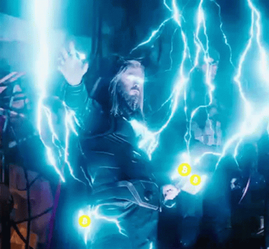 Thor End Game Electricity Power Up GIF