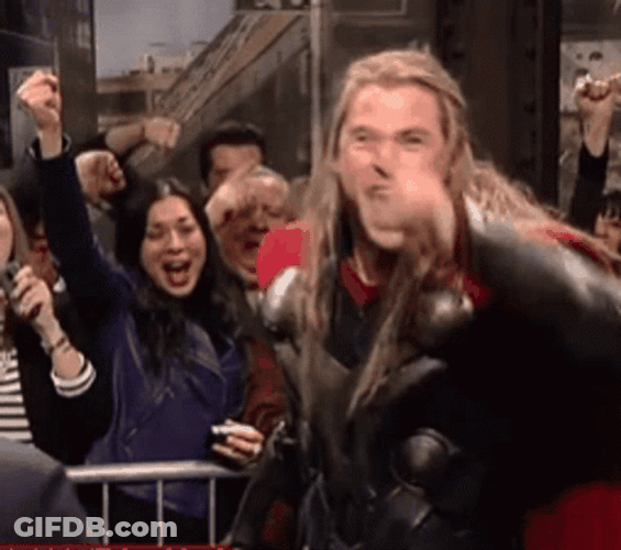 Thor Funny Victory Dance GIF