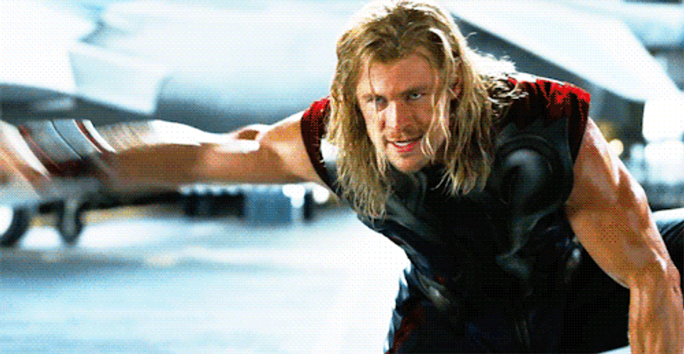 Thor Grabbing Mjolnir GIF