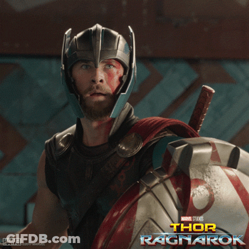 Thor Happily Celebrating GIF