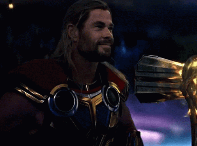 Thor Love And Thunder Cute Smile GIF