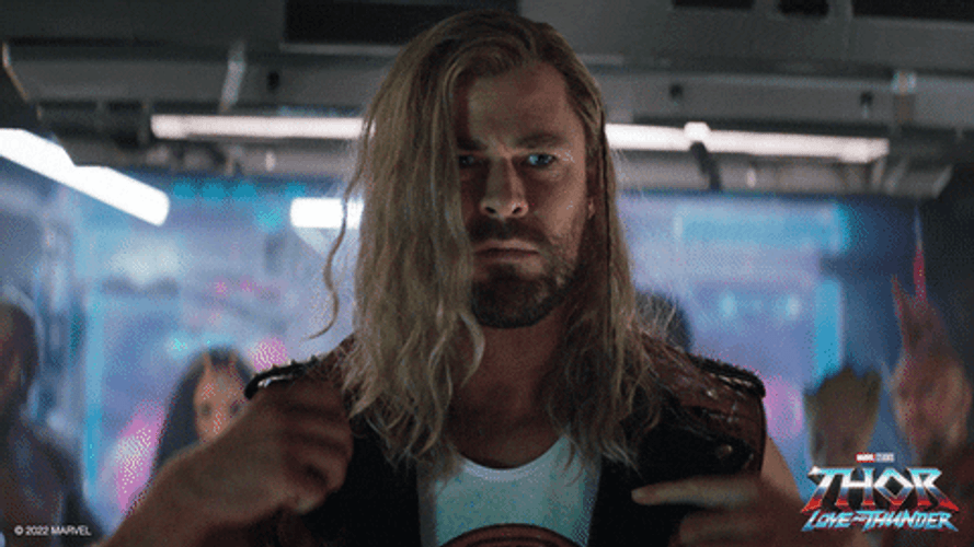Thor Love And Thunder Serious Reaction GIF
