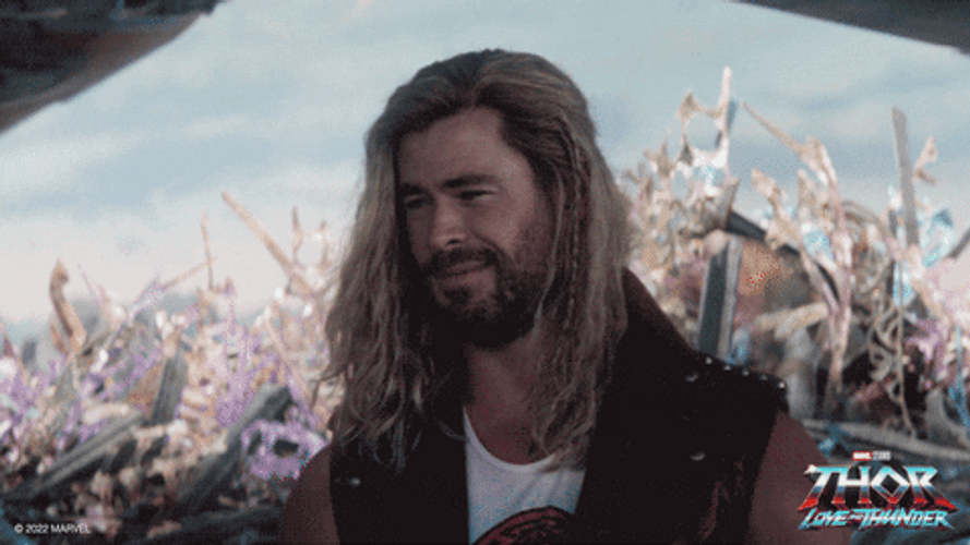 Thor Love And Thunder Smirking Slowly GIF