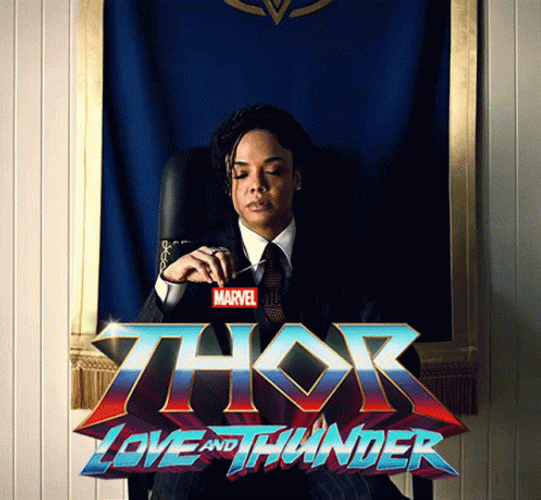 Thor Love And Thunder Valkyrie Chewing GIF