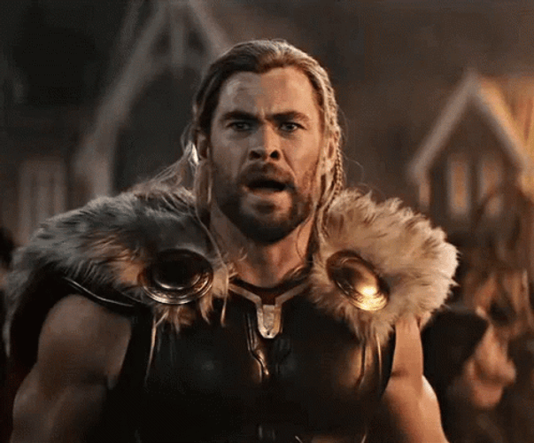 Thor Love And Thunder Worried Face GIF
