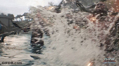 Thor Ragnarok Movie Poster Man In Water GIF