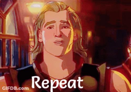 Thor Saying Repeat GIF
