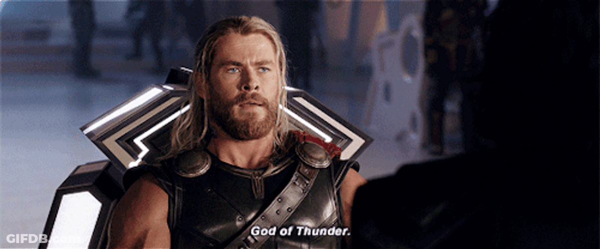 Thor Thunder God Smiling GIF