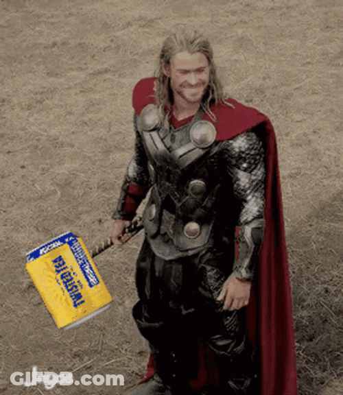 Thor With His Twisted Tea GIF