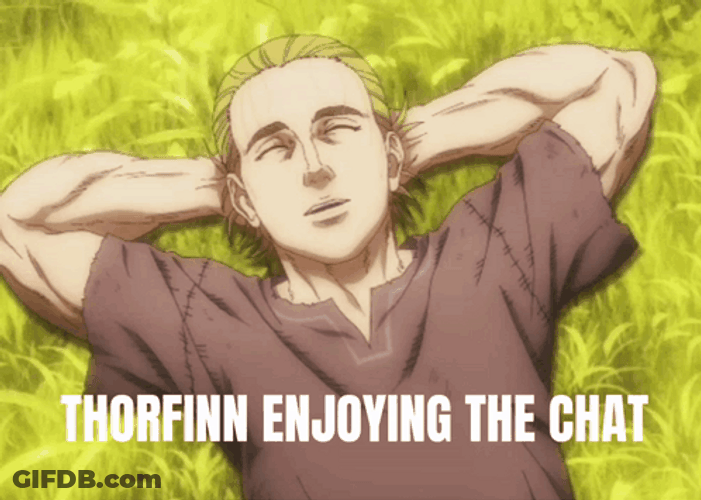 Thorfinn Enjoying The Chat GIF
