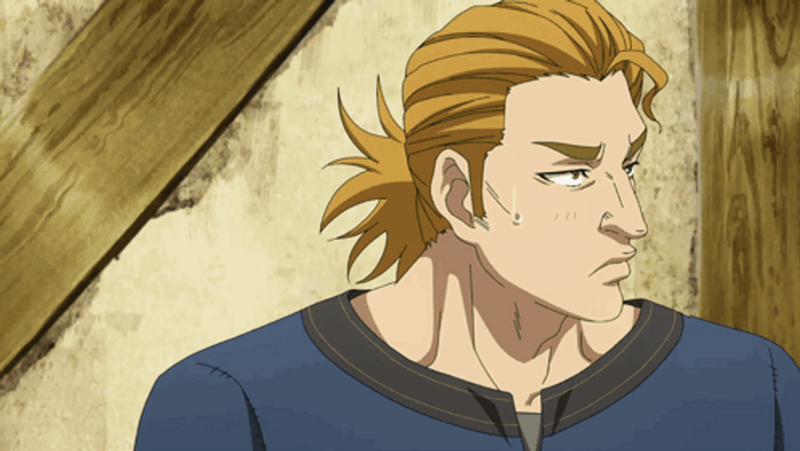 Thorfinn Sweating Handing GIF