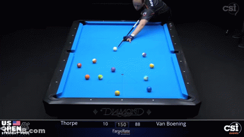 Thorpe And Van Boening Playing Pool GIF