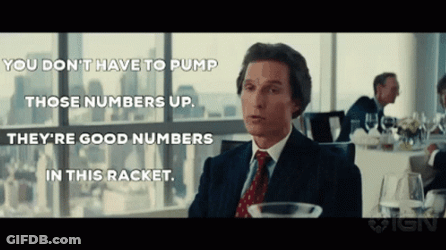 Those Are Rookie Numbers Actor Matthew McConaughey GIF