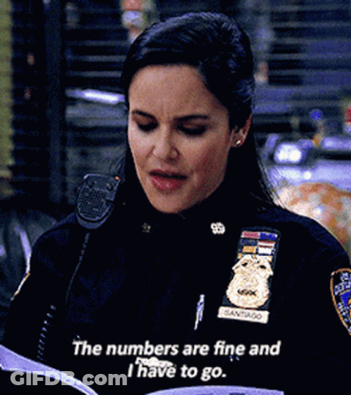 Those Are Rookie Numbers Amy Santiago Brooklyn 99 GIF