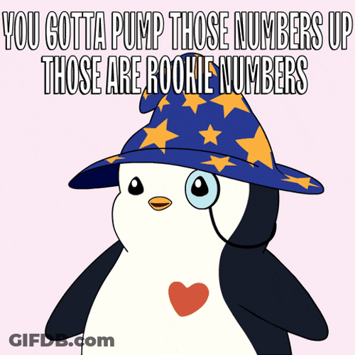 Those Are Rookie Numbers Pudgy Penguin GIF