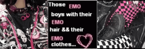 Those Emo Boys With Their Emo Hair And Their Emo Clothes ... GIF