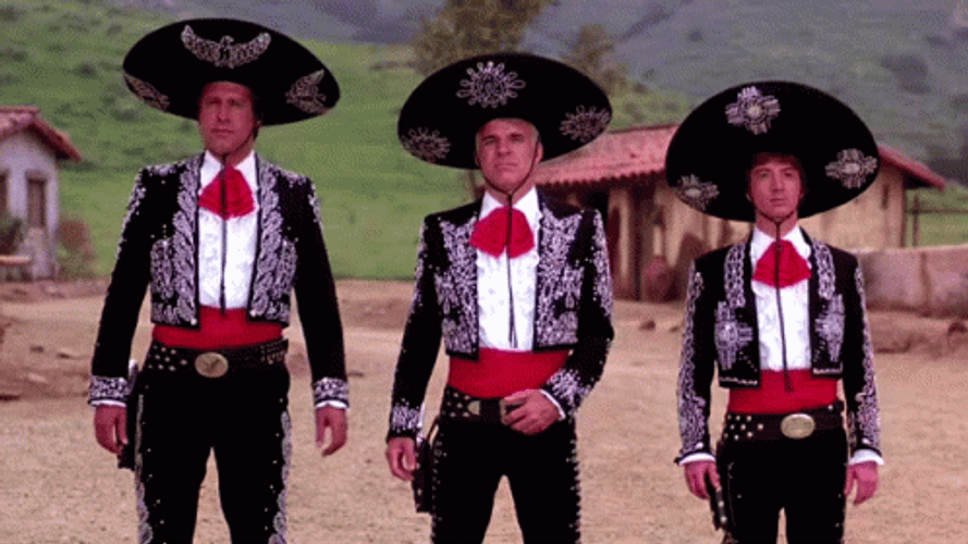 Three Amigos Dance Hip Thrust Hah GIF