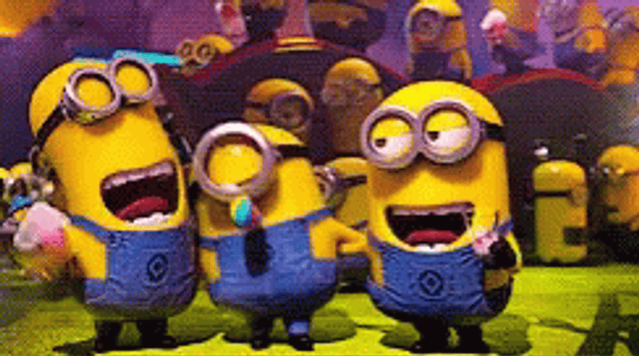 Three Amigos Minions Despicable Me GIF