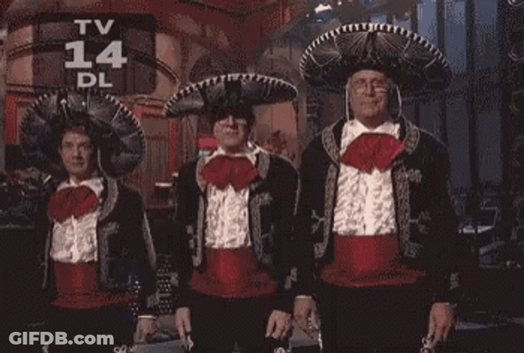 Three Amigos Present Day Old Dance Hump GIF