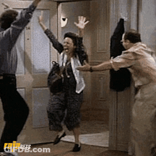 Three Amigos Seinfeld Dancing Excited GIF