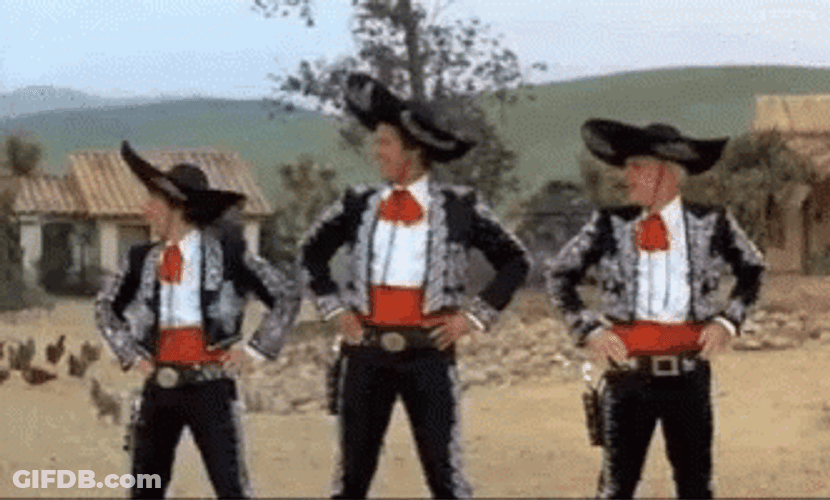 Three Amigos Taco Time Hump GIF