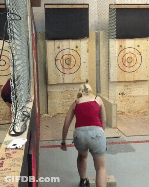 Three Axe Throwing GIF