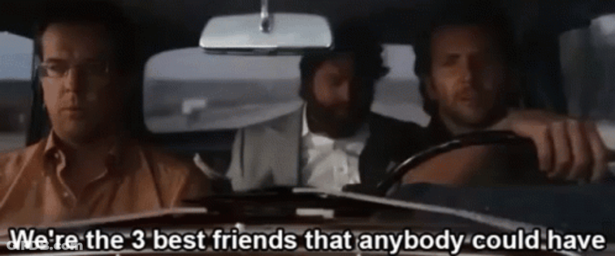 Three Best Friends Bradley Cooper Hang Over GIF