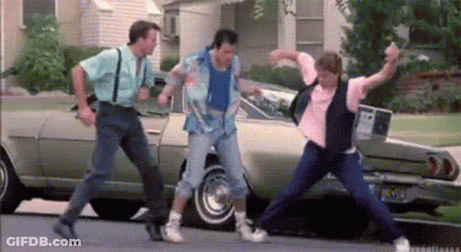 Three Best Friends Dancing In Street Teen Witch GIF