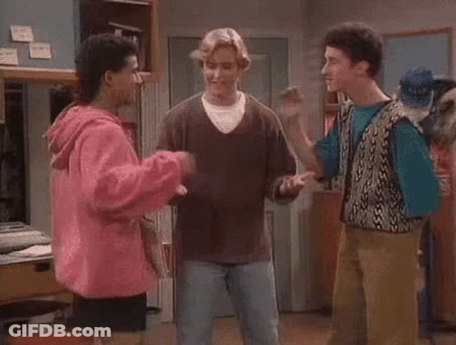 Three Best Friends Secret Handshake Mario Lopez GIF