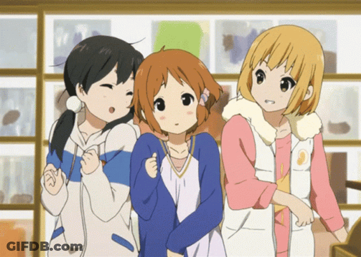 Three Best Friends Tamako Market Anime Series GIF
