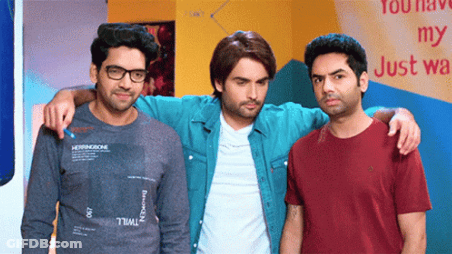 Three Best Friends Vivian Dsena Indian Actors GIF