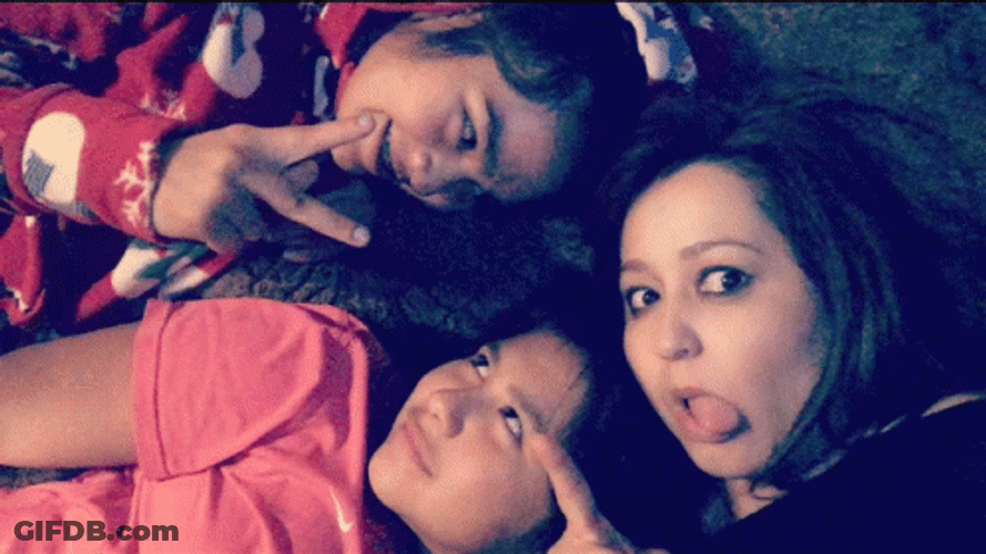 Three Best Friends Wacky Faces GIF