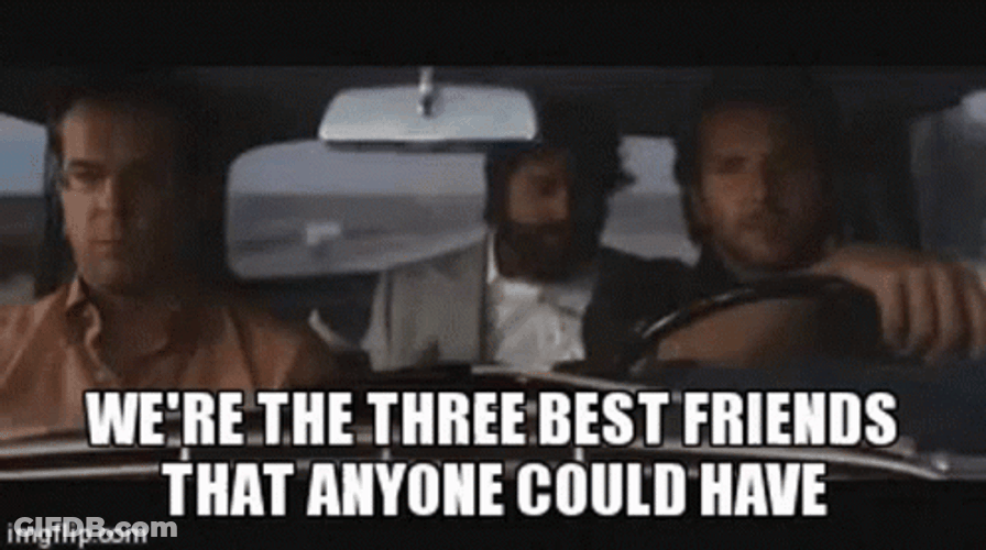Three Best Friends Zach Galifianakis Hang Over GIF