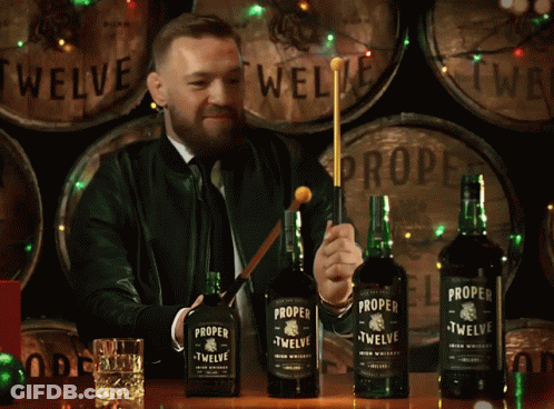 Three Bottles Of Proper Twelve Irish Whiskey GIF