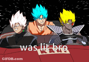 Three Cartoon Characters In Red Car Was Lit Bro GIF