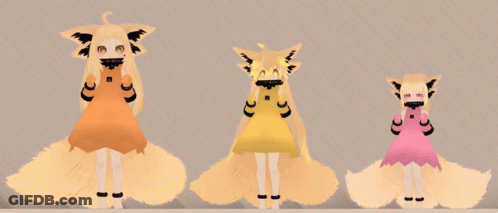 Three Cartoon Characters One In Pink Dress GIF